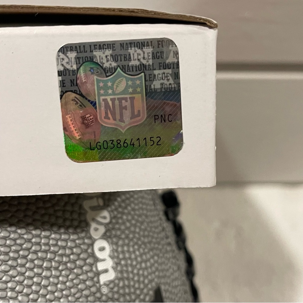NFL Gray Mini Football - Picture 4 of 6